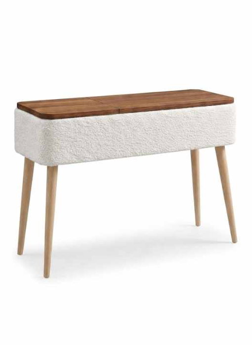 Hanah Home Sole - Aparador Blanco con Tela Teddy Hanah Home Sole - Aparador Blanco con Tela Teddy